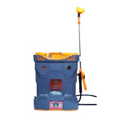 Pad Corp New Double Shark 3.0 Double Motor Double Power Battery 12Volt x 14 | 18 Liter Tank Capacity | Fast Digital Charger (Model-Double Shark) (Color- Gray-Orange)