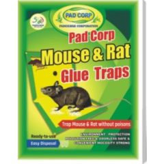Pad Corp Mouse Trap Pad Heavy Gum Mouse Insect Rodent Lizard Trap Rat Catcher Adhesive Sticky Glue Pad Non Poisonous Big Size 21CM X 16CM X 1CM (Pack Of 5Pcs)