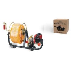 Pad Corp Portable 26 CC 2-Stroke, Petrol Engine, 50-Mtr Pressure Pipe, Reel Wheel with Handle