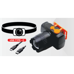 PAD CORP HEAD TOURCH TELESCOPIC ZOOMABLE HIGH LOW PRESS FLASH LIGHT 